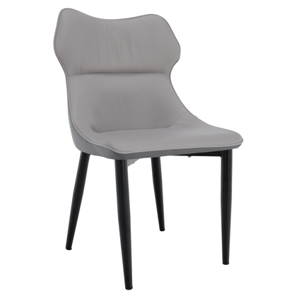 Scaun de dining, gri deschis / gri închis / negru, TABITA