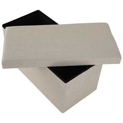 Taburet pliabil, material bej, ORELIA