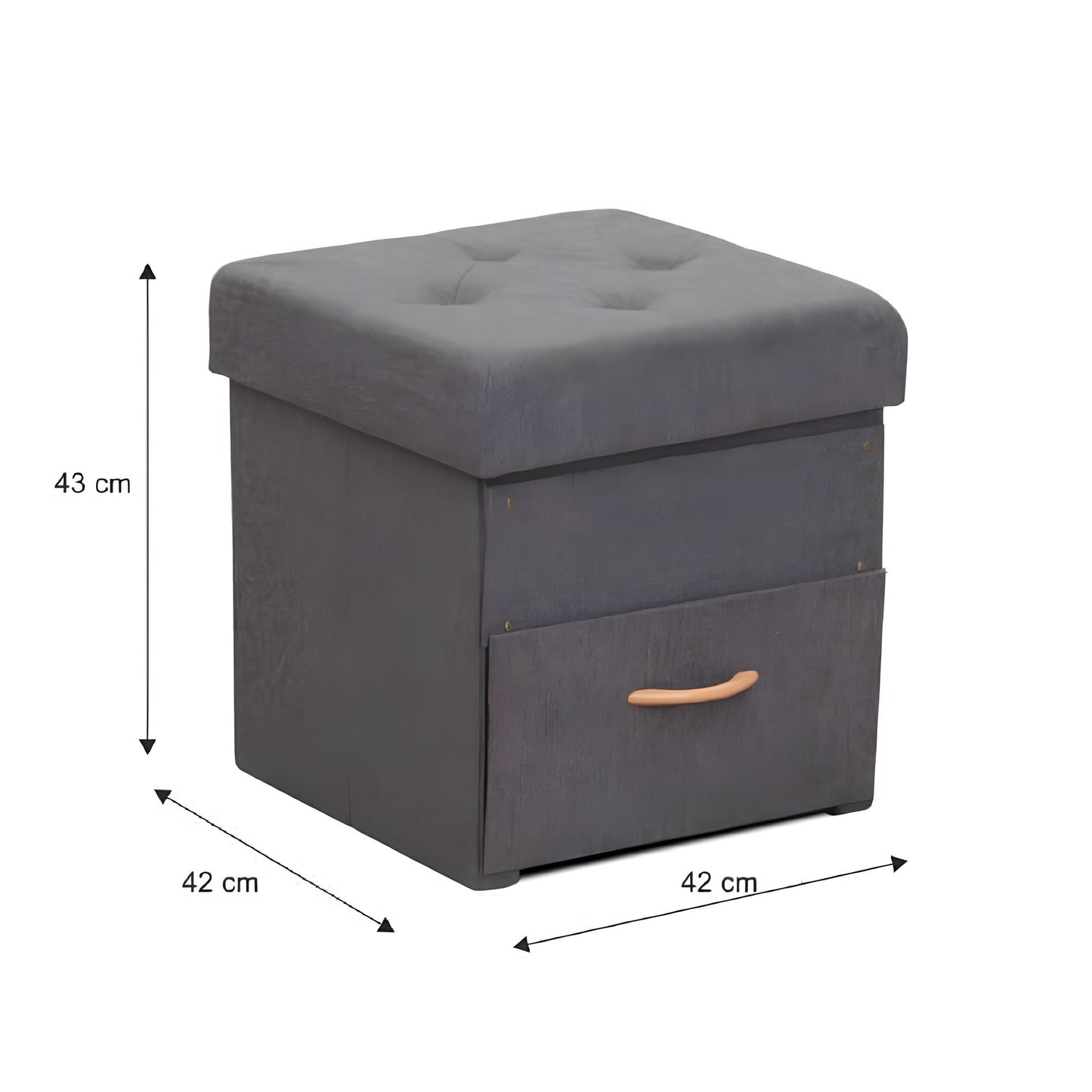 Taburet, gri, SULOT TYP 1