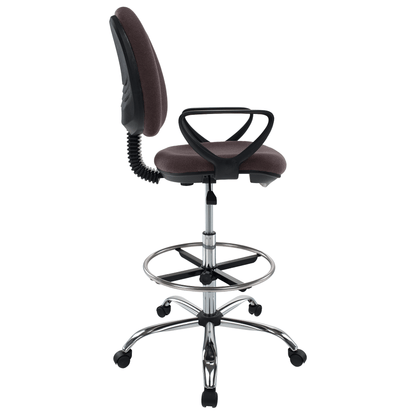 Scaun de lucru ridicat, maro / negru, TAMBER