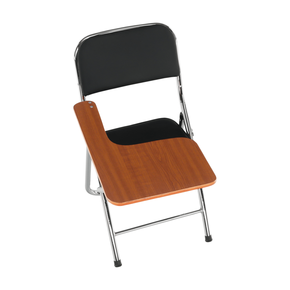 Scaun conferinţă cu măsuţă, negru/natural, TEKER