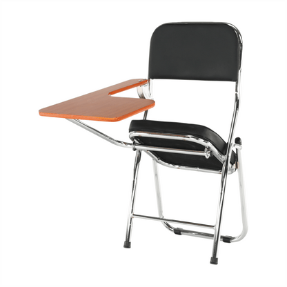Scaun conferinţă cu măsuţă, negru/natural, TEKER