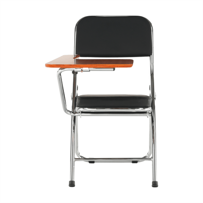 Scaun conferinţă cu măsuţă, negru/natural, TEKER