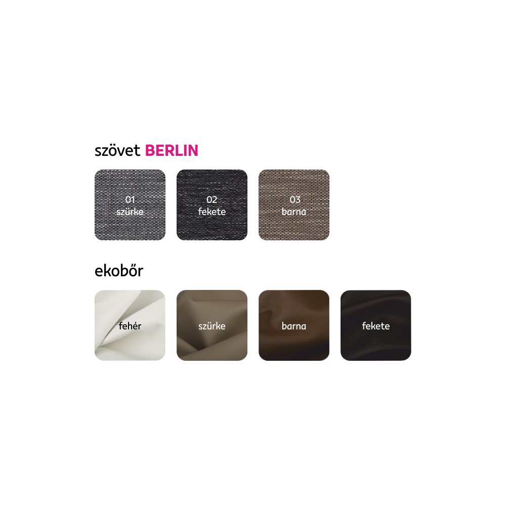 Set canapea universal, piele ecologică negru/melir gri, TOLITA U UNI
