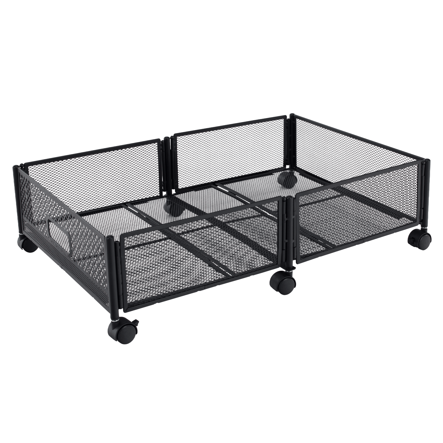 Organizator sub pat cu roţi, negru, TOMKO TYP 1