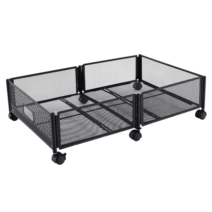 Organizator sub pat cu roţi, negru, TOMKO TYP 1