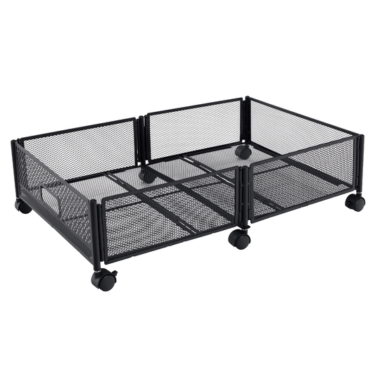 Organizator sub pat cu roţi, negru, TOMKO TYP 1