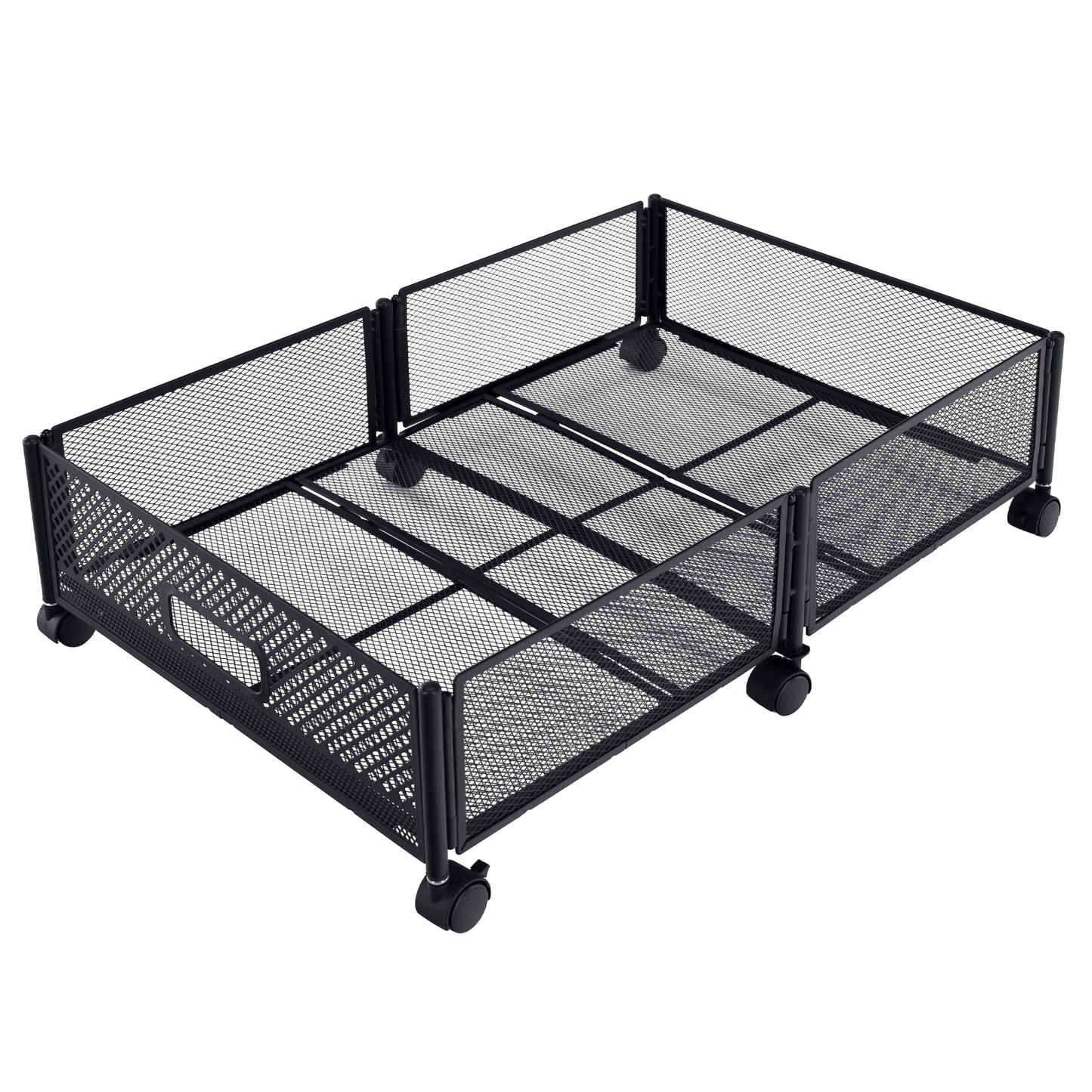 Organizator sub pat cu roţi, negru, TOMKO TYP 1