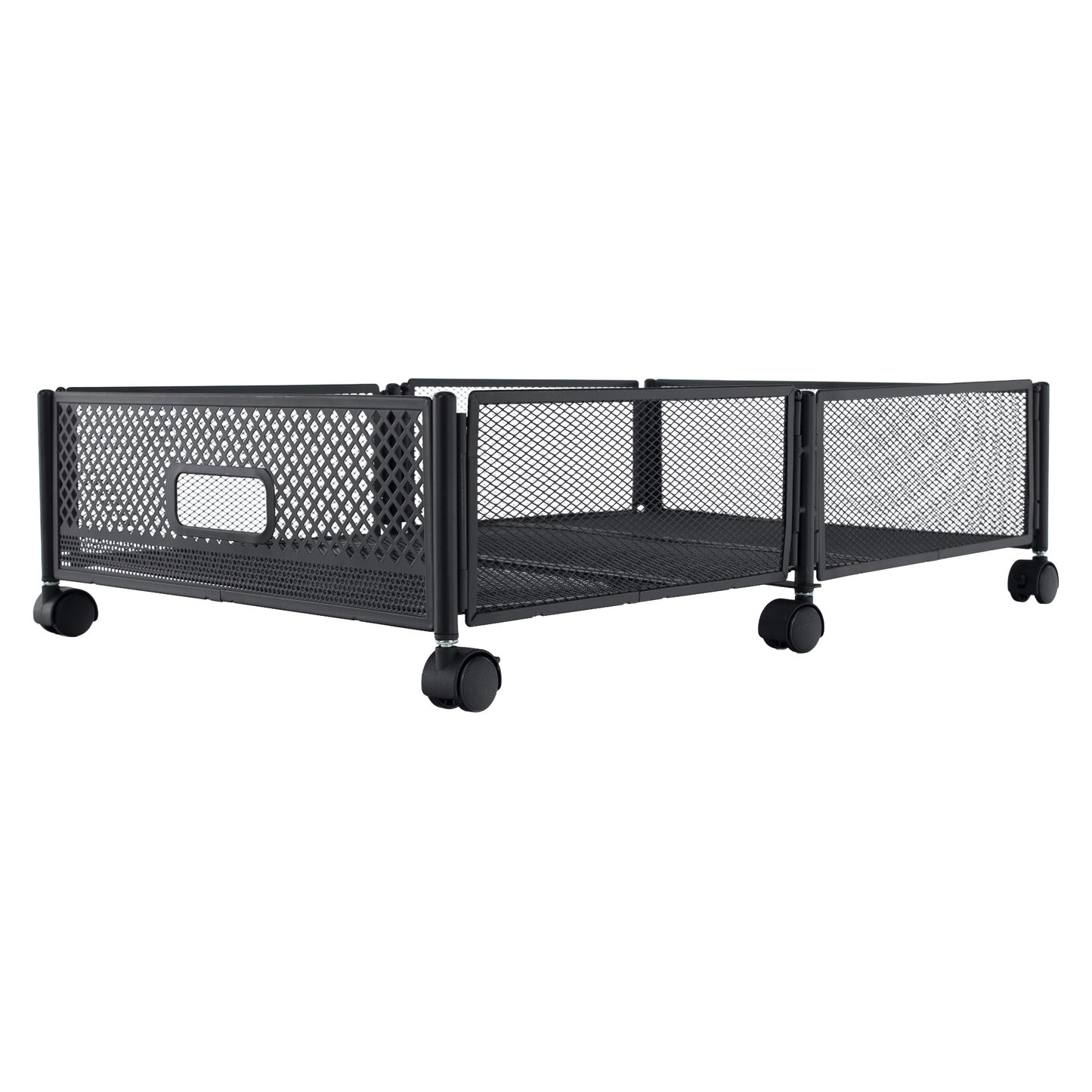 Organizator sub pat cu roţi, negru, TOMKO TYP 1