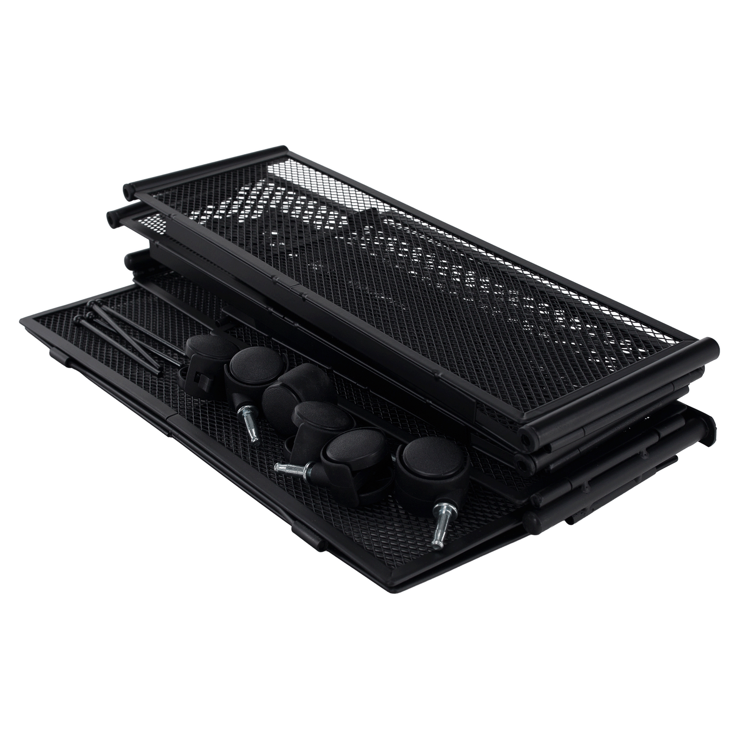 Organizator sub pat cu roţi, negru, TOMKO TYP 1