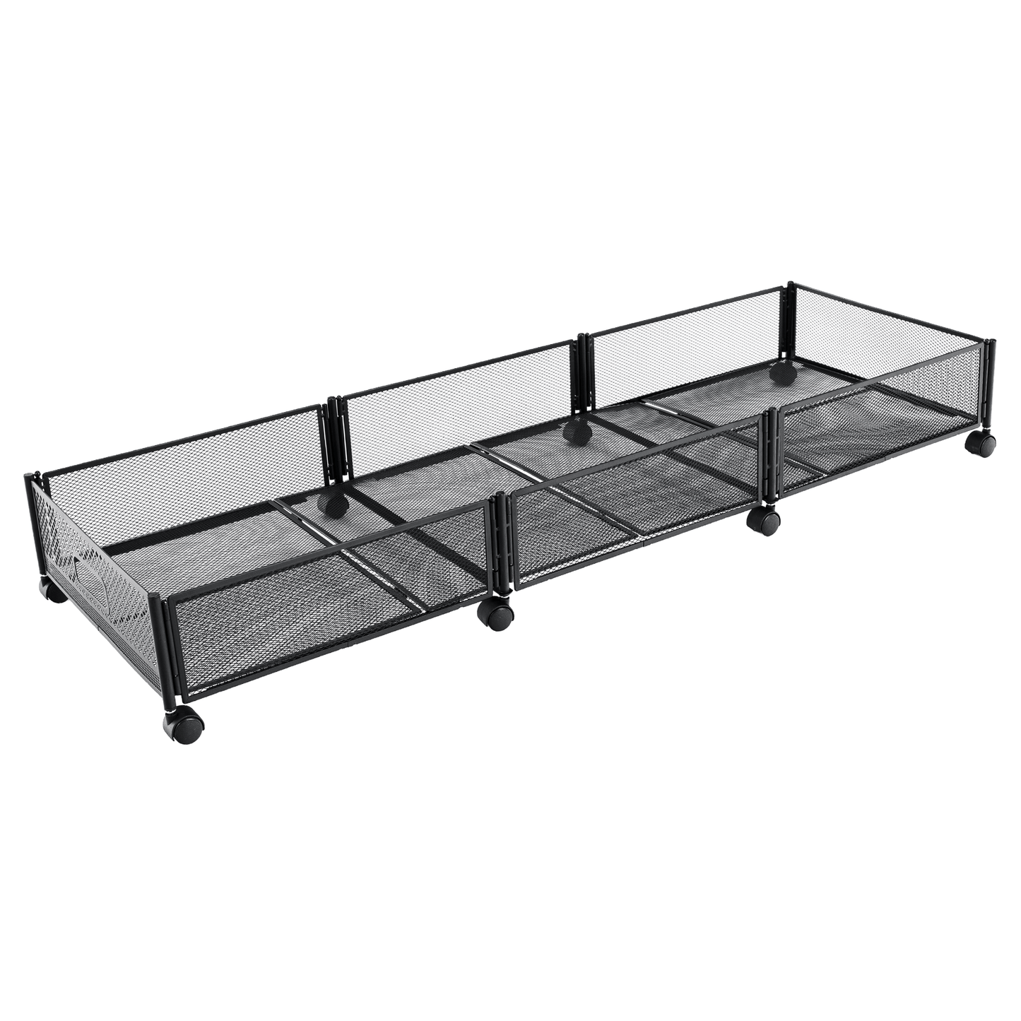 Organizator sub pat cu roţi, negru, TOMKO TYP 2