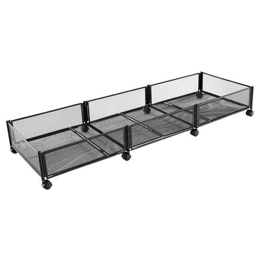 Organizator sub pat cu roţi, negru, TOMKO TYP 2