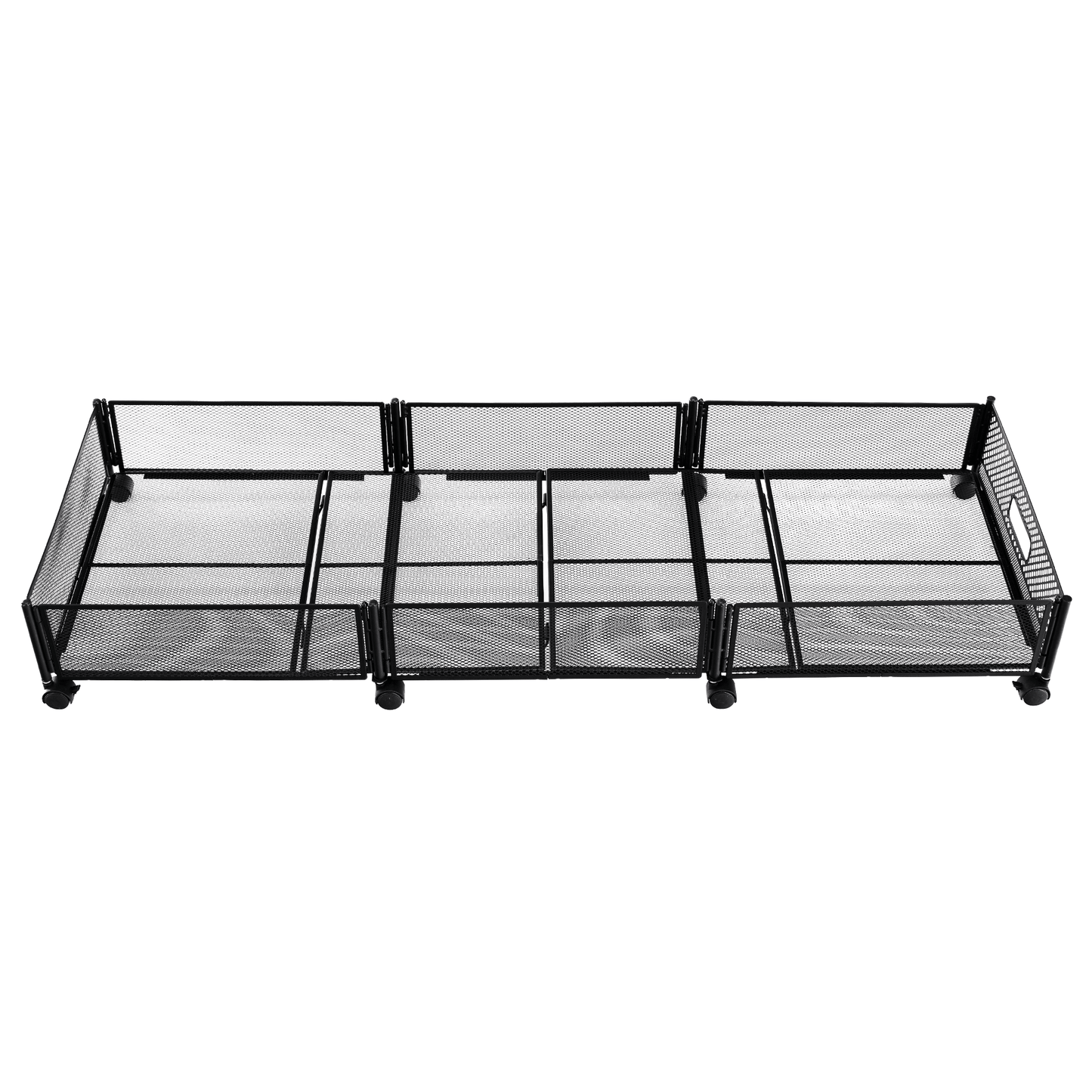 Organizator sub pat cu roţi, negru, TOMKO TYP 2