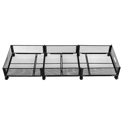 Organizator sub pat cu roţi, negru, TOMKO TYP 2