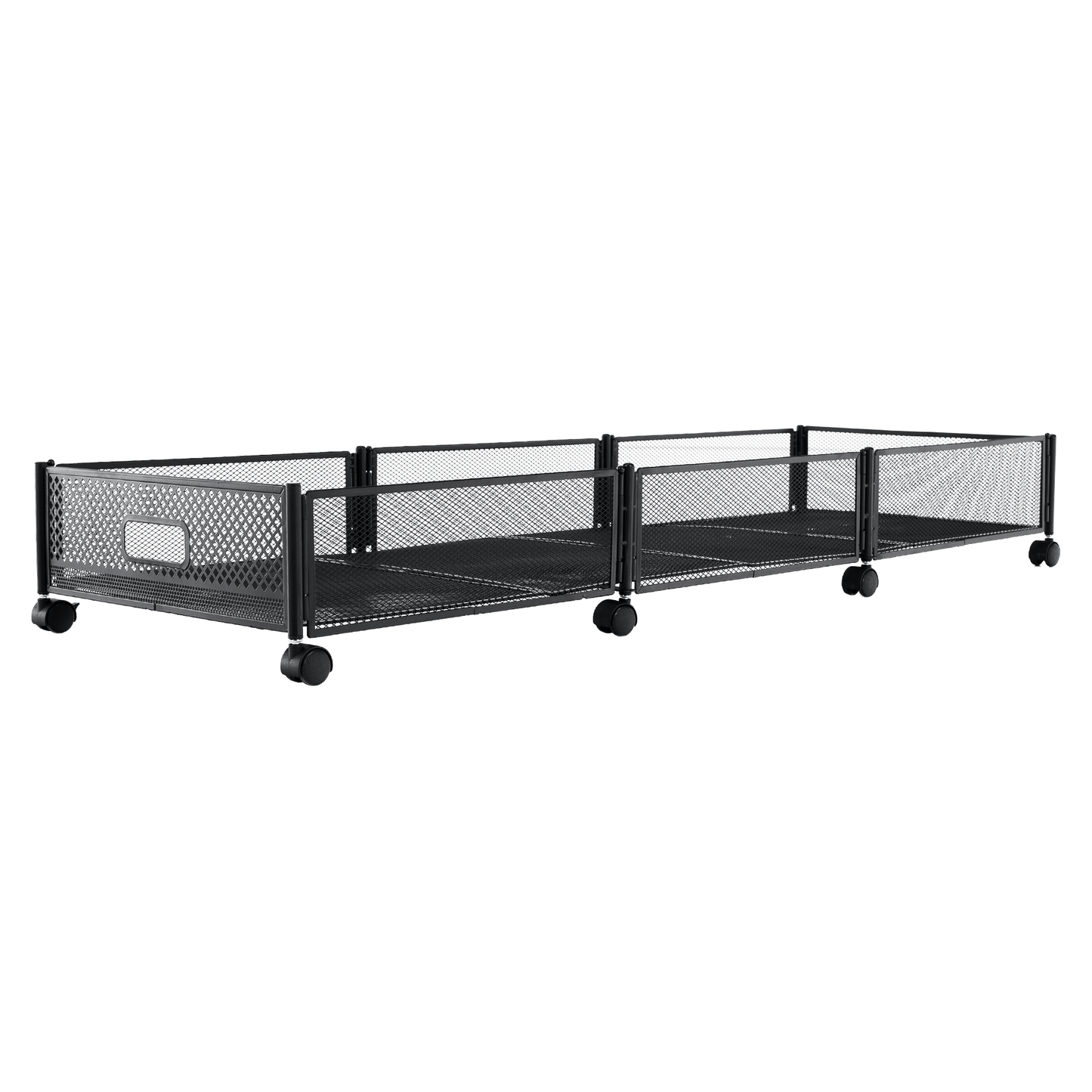 Organizator sub pat cu roţi, negru, TOMKO TYP 2