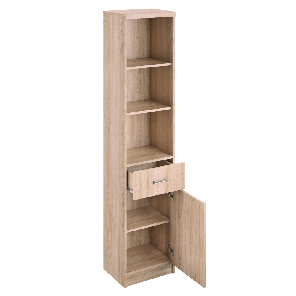 Dulap cu rafturi deschise 1D1S, stejar sonoma, universal, TOPTY TIP 33