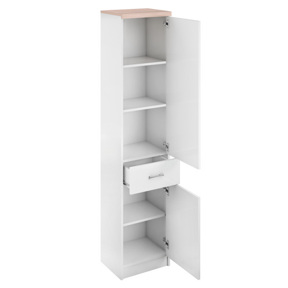 Raft 2D1S, alb/stejar sonoma, universal, TOPTY TYP 05