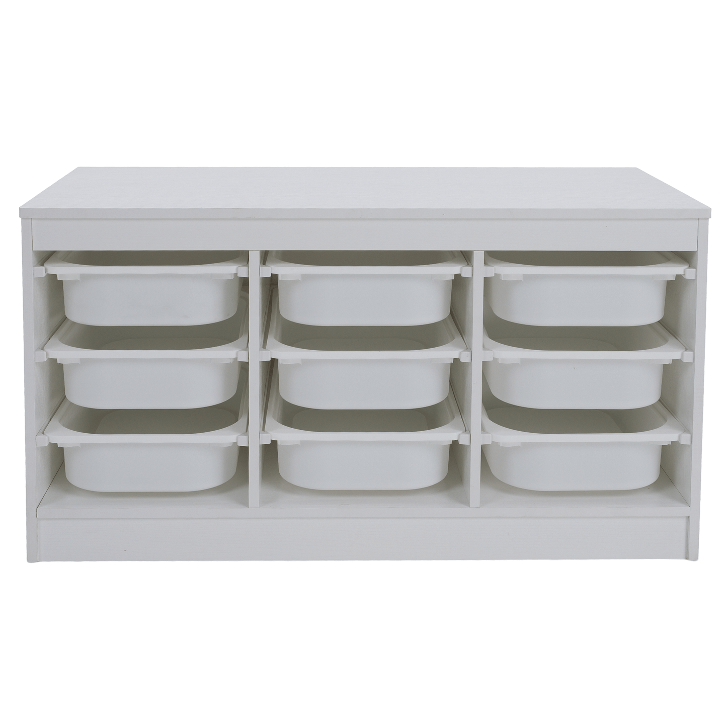 Organizator cu cutii de depozitare, alb, TRIMAL