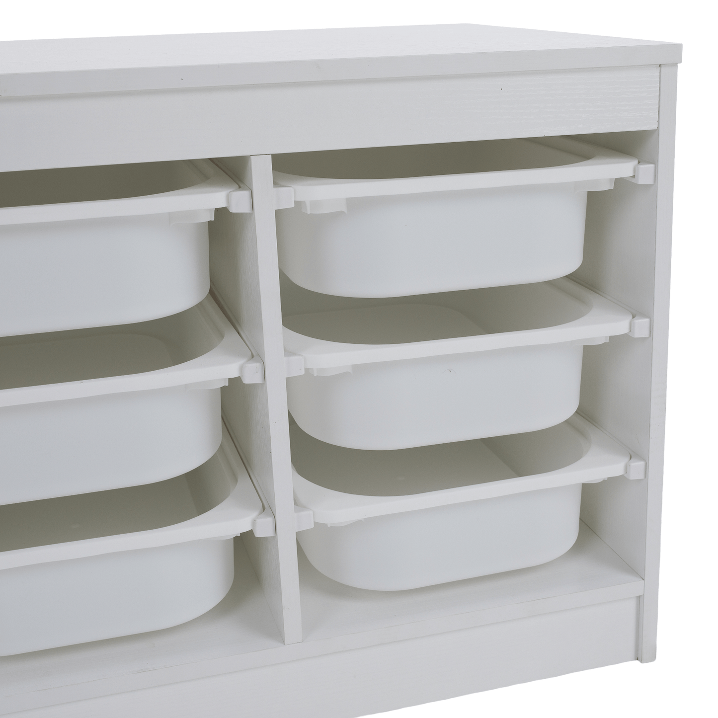 Organizator cu cutii de depozitare, alb, TRIMAL
