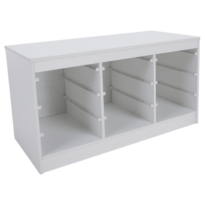 Organizator cu cutii de depozitare, alb, TRIMAL