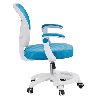 Scaun pivotant, albastru/alb, TRIXI TYP 2