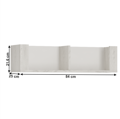 Poliţă TIP 62, alb craft, ANGEL