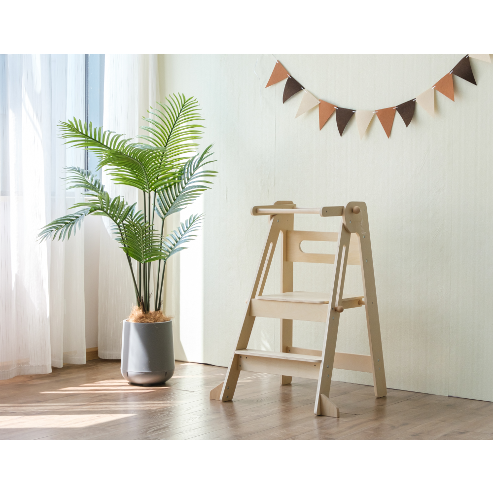 Turnul de învăţare pliabil Montessori, natural, URIAN