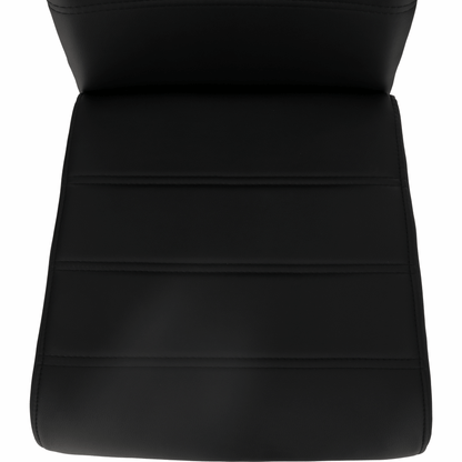 Scaun dining, negru / crom, VATENA