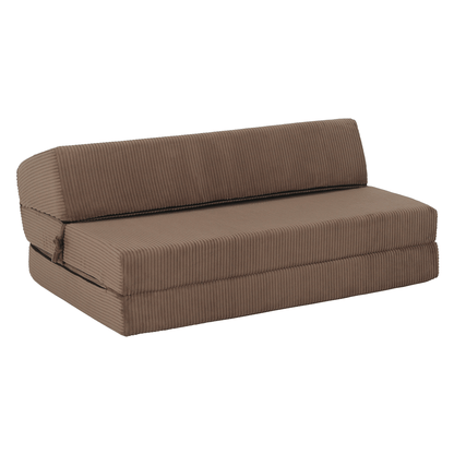Saltea pliabilă/fotoliu extensibil, 2 in 1, maro deschis, VEDIS