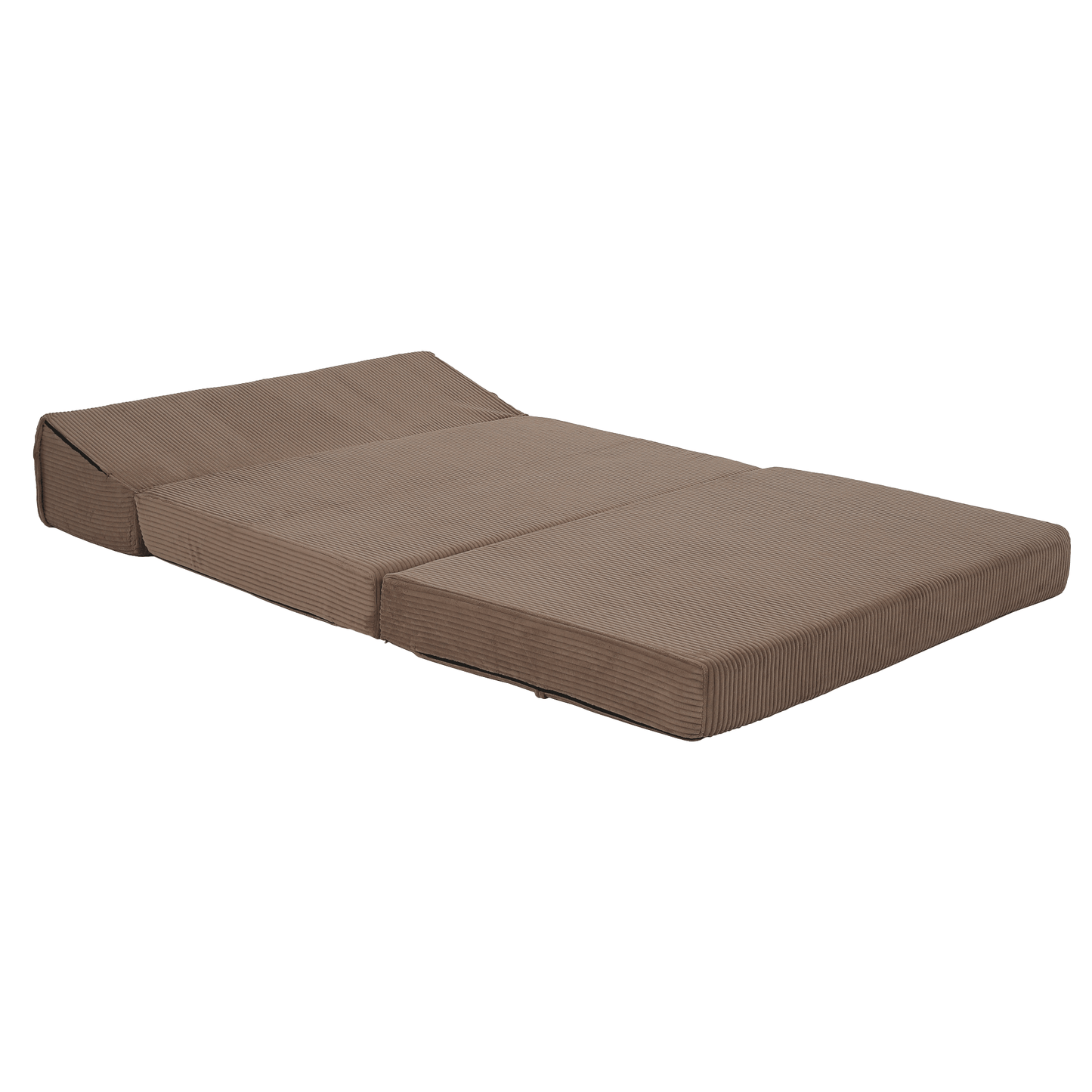 Saltea pliabilă/fotoliu extensibil, 2 in 1, maro deschis, VEDIS