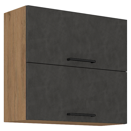 Dulap superior, stejar lancelot/gri mat, VEGA 80 GU-72 2F