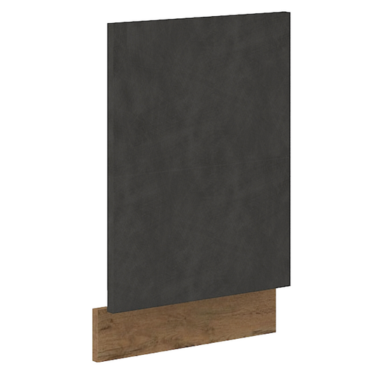 Uşă pentru maşina de spălat vase încorporată, gri mat/stejar lancelot, VEGA ZM 570x446