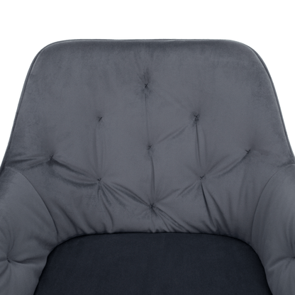 Fotoliu de design, material Velvet gri, VERIO