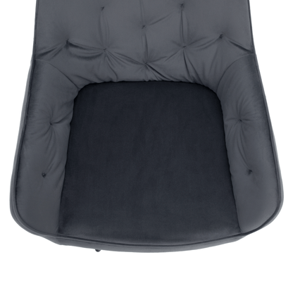 Fotoliu de design, material Velvet gri, VERIO