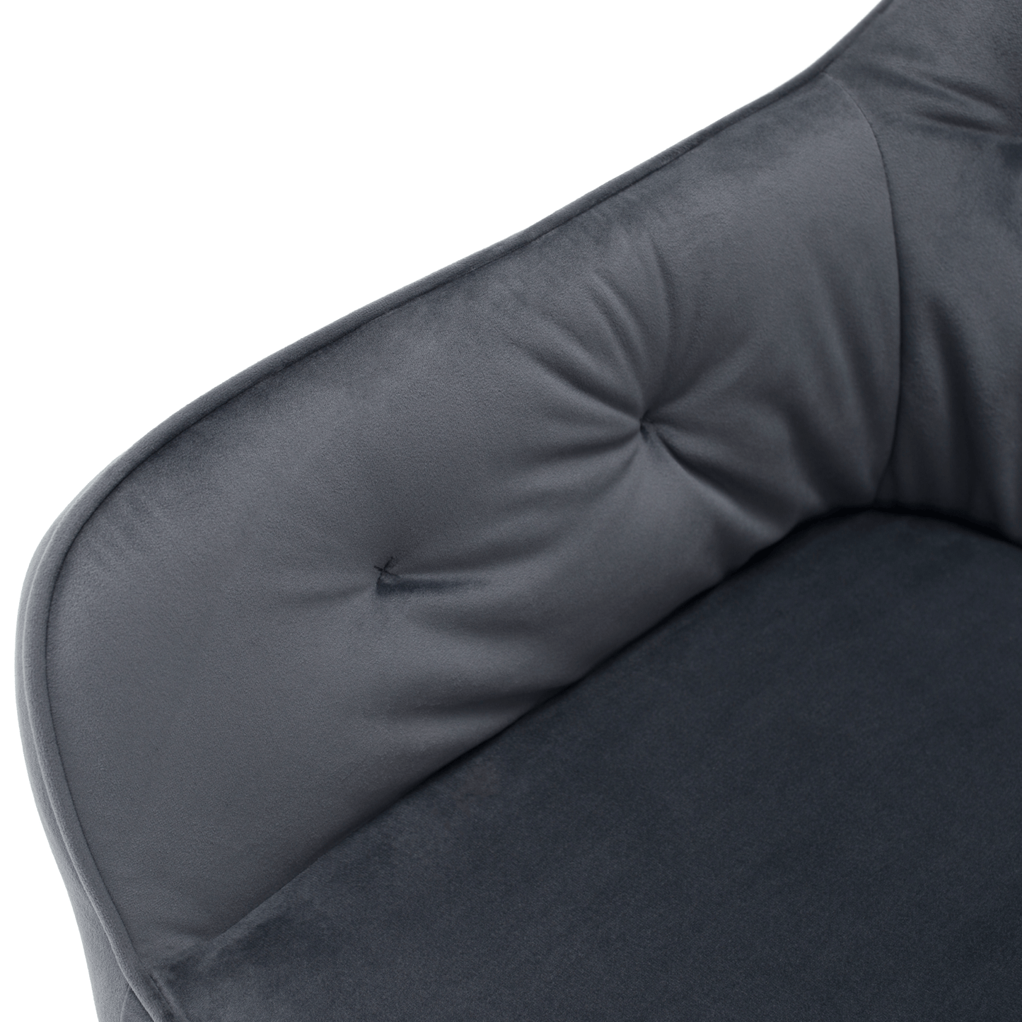 Fotoliu de design, material Velvet gri, VERIO