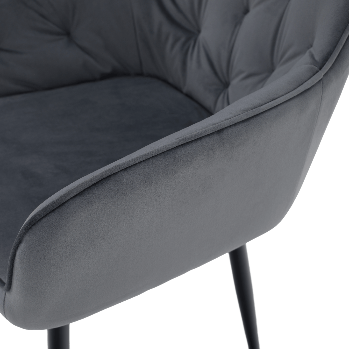 Fotoliu de design, material Velvet gri, VERIO