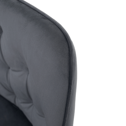 Fotoliu de design, material Velvet gri, VERIO