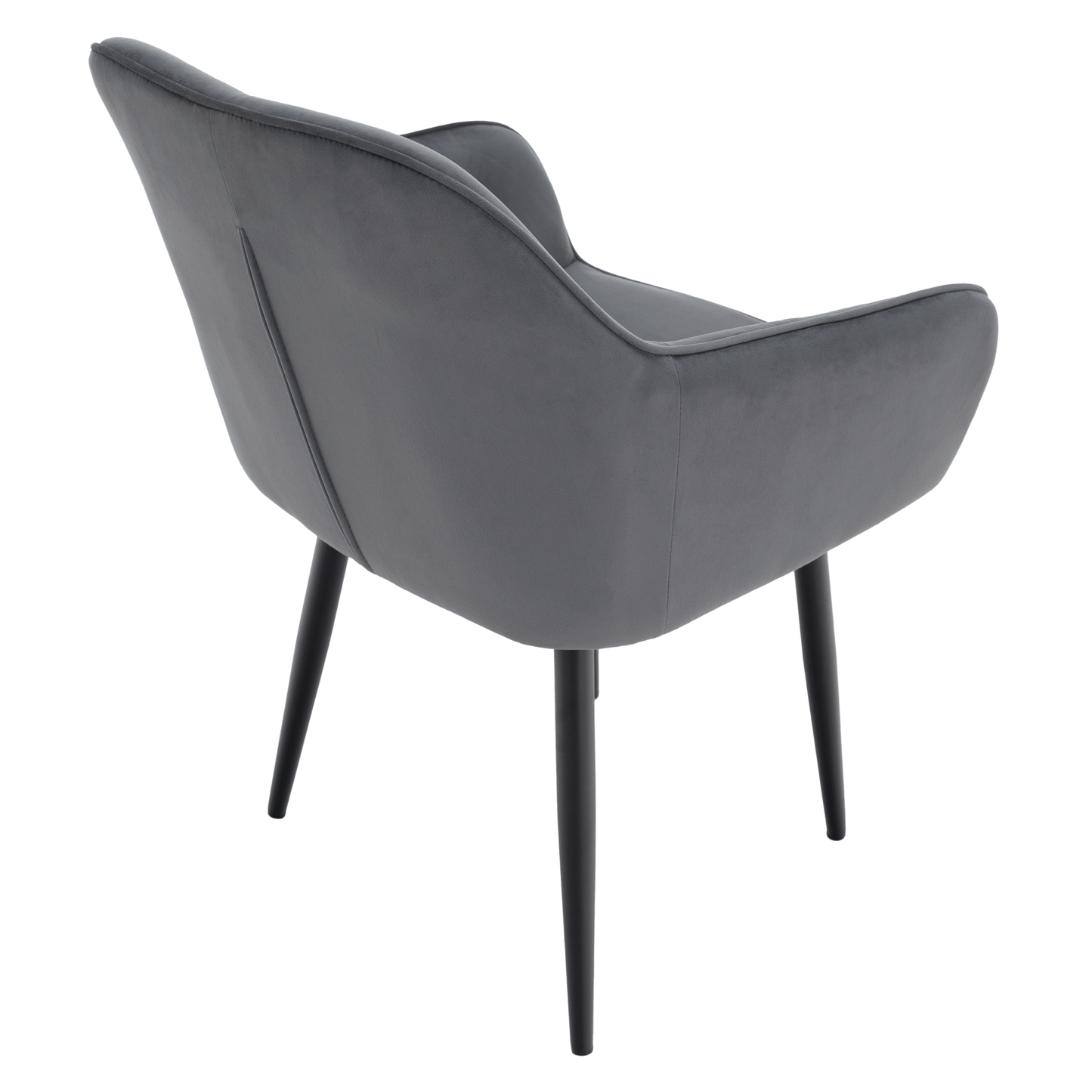 Fotoliu de design, material Velvet gri, VERIO
