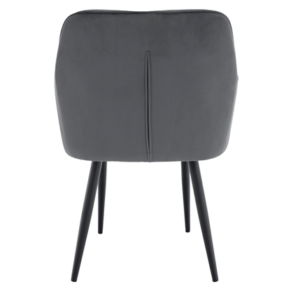 Fotoliu de design, material Velvet gri, VERIO