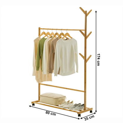 Stander haine, bambus, lăţime 60 cm, VIKIR TYP 2