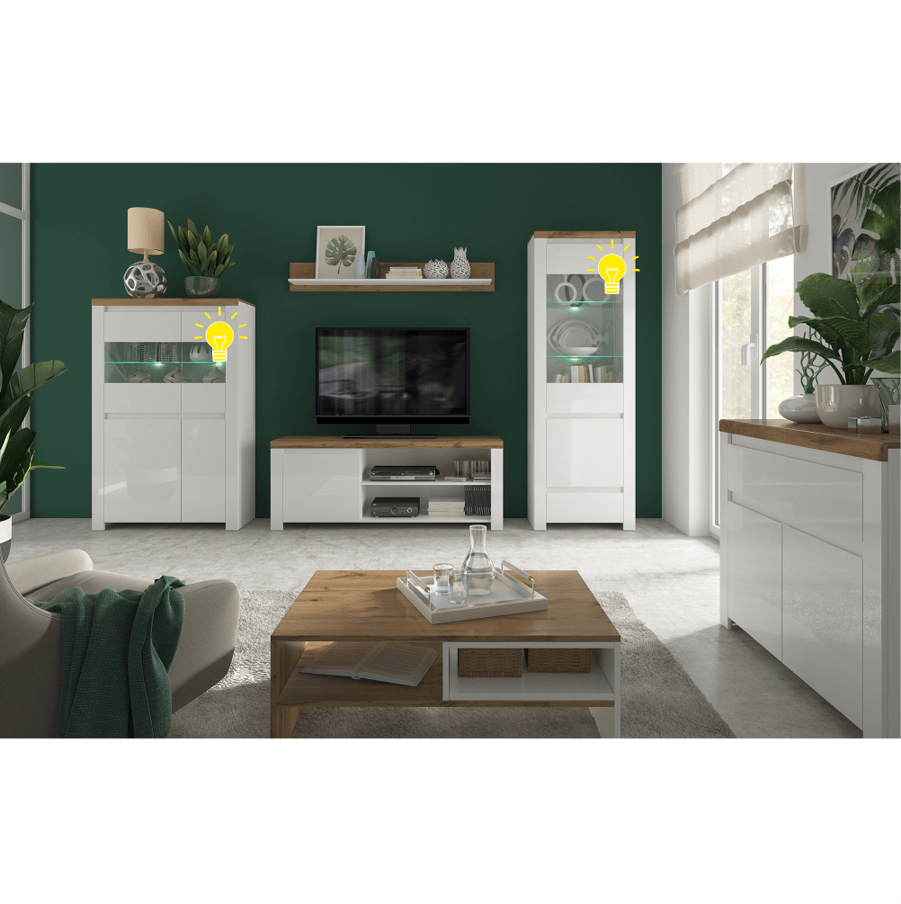 Iluminat cu LED, 2 puncte, alb, LINDY/VILGO