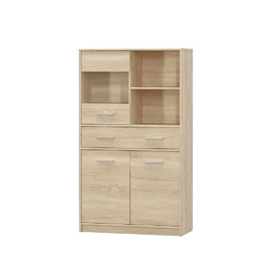 Vitrină 2D1W1S/80, stejar sonoma, TEYO