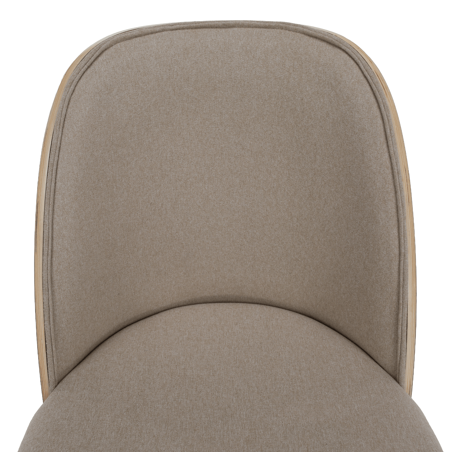 Scaun de sufragerie, bej-maroniu/lemn natural/negru, VUDIA