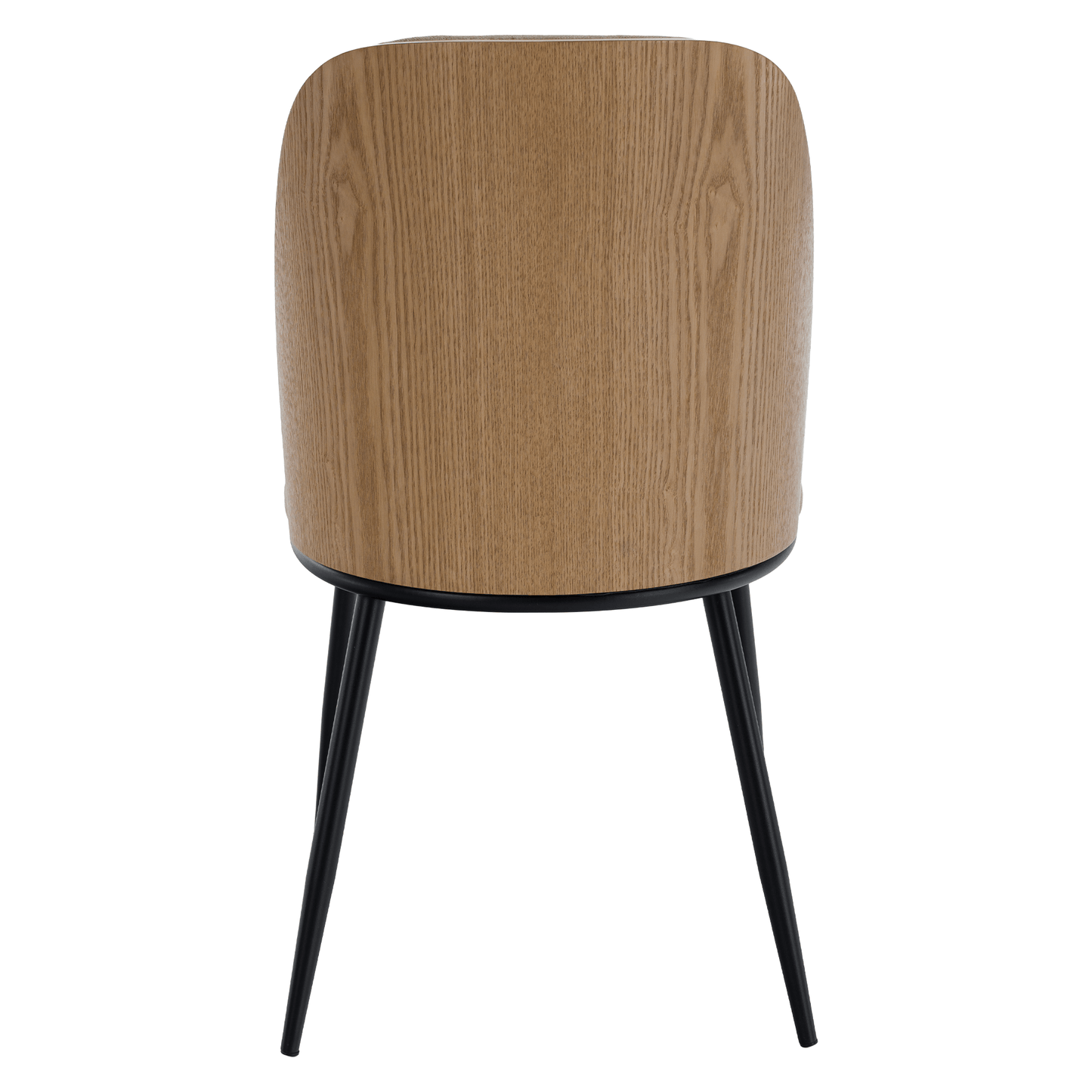 Scaun de sufragerie, bej-maroniu/lemn natural/negru, VUDIA