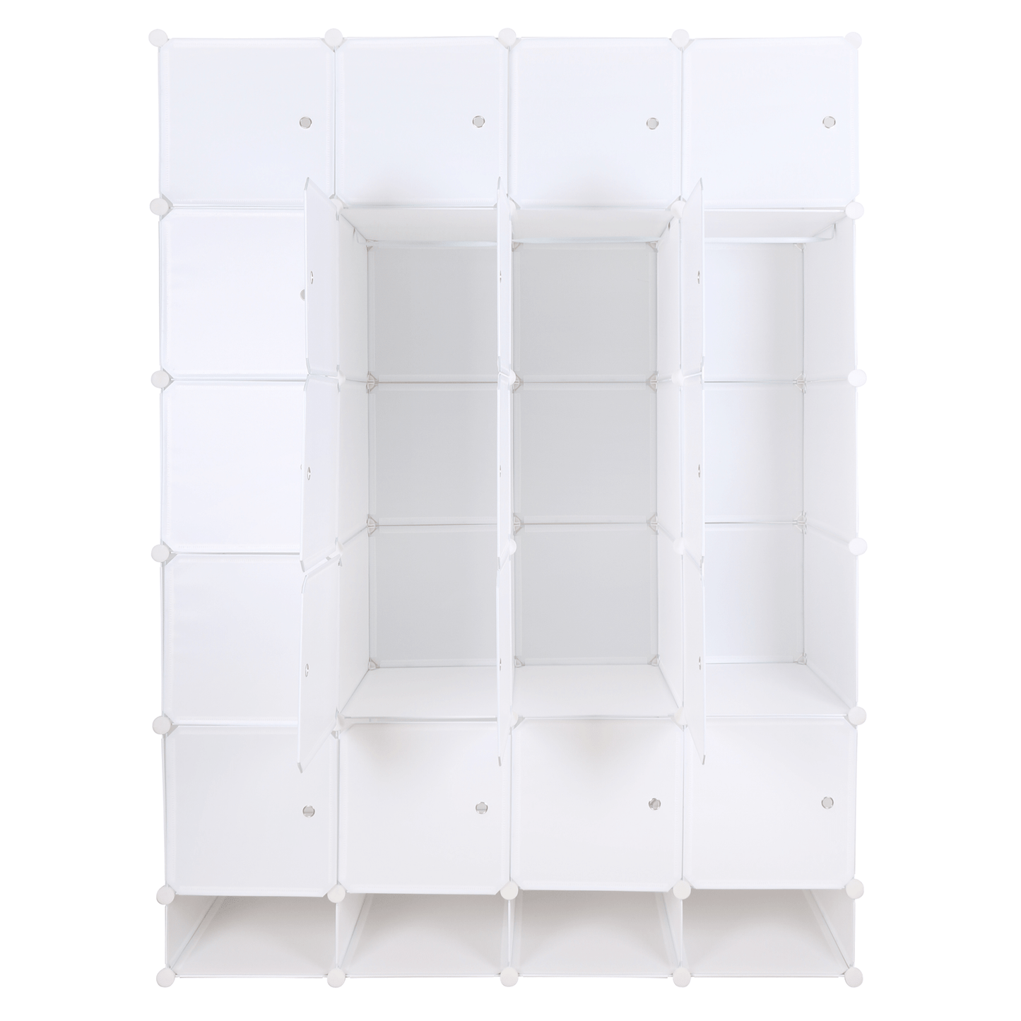 Dulap multifuncţional modular, alb, ZAFOD