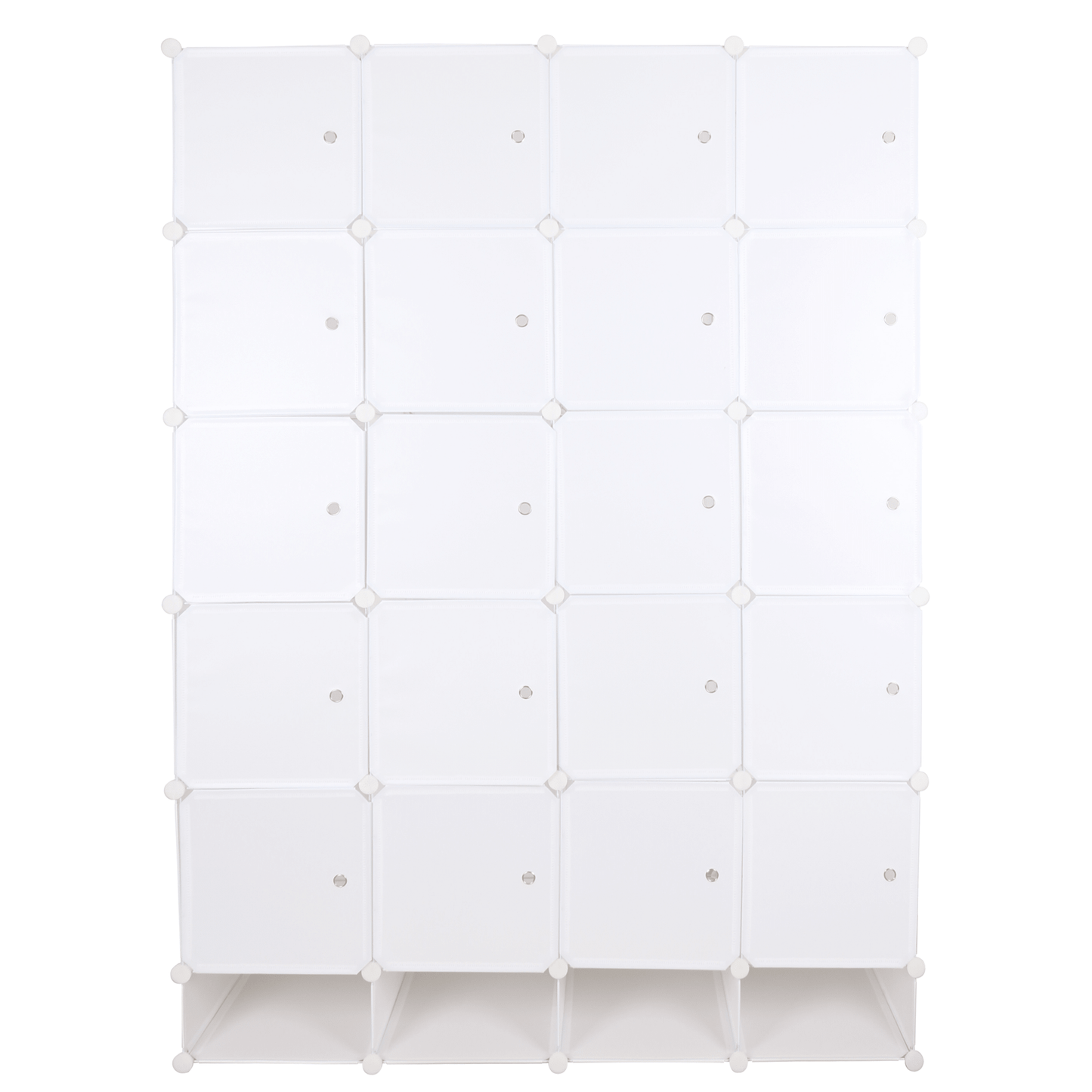 Dulap multifuncţional modular, alb, ZAFOD