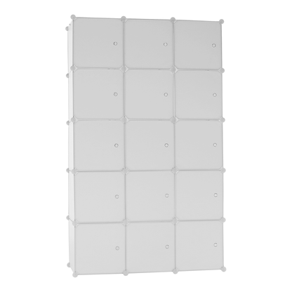 Dulap multifuncţional modular, alb, ZALVO