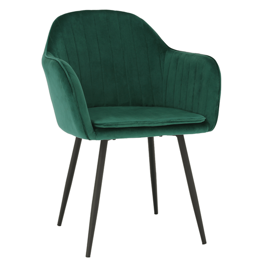 Fotoliu de design, catifea Velvet smarald, ZIRKON