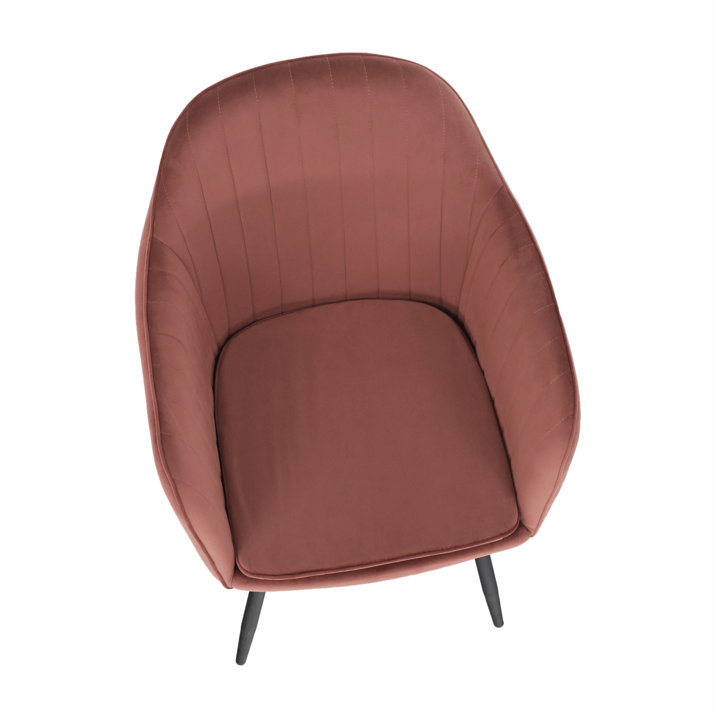 Fotoliu de design, catifea Velvet roz maroniu, ZIRKON