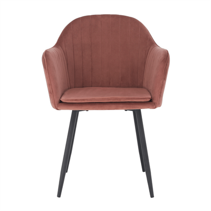 Fotoliu de design, catifea Velvet roz maroniu, ZIRKON